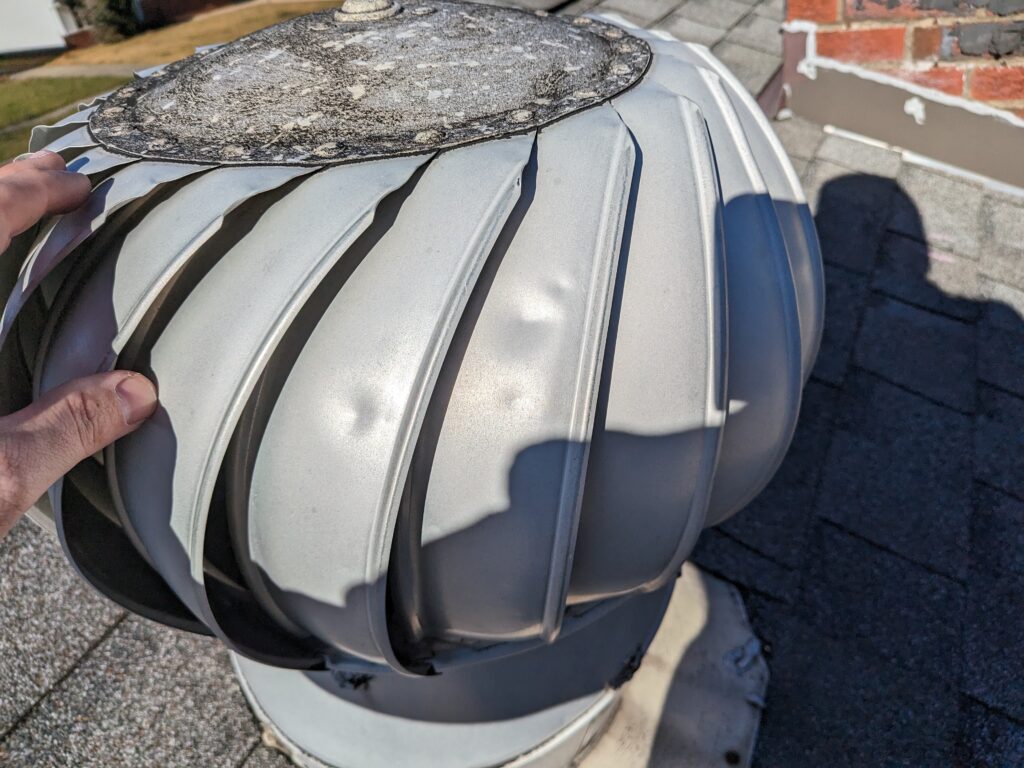 Hail damaged vent